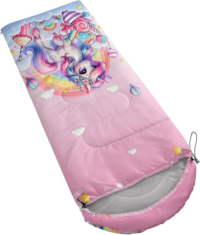 HOSIMA Dear Hunting Pattern Cold Weather Sleeping Bags for Kids Adults,Black Light Weight Waterproof Sleeping Bags for Outdoors Hiking.