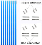 DIY 17 in, 36 Packs， Long Approximately 52ft, Diameter - 6.5mm Tent Pole, Replacement, Plant Grow Tunnel ，Telescopic Rod，Suitable for All Kinds of Outdoor Camping Tent