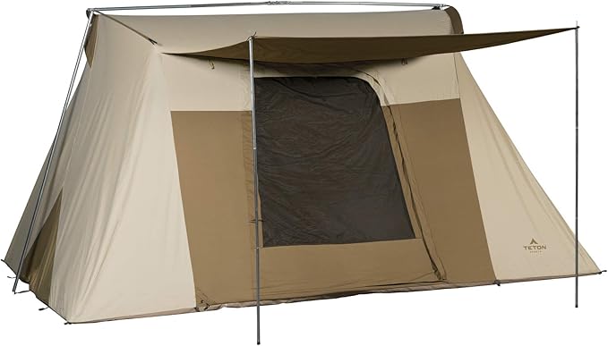 Teton Sports Canvas Tents, Tent for Family Camping in All Seasons, The Right Shelter for Your Base Camp, Waterproof