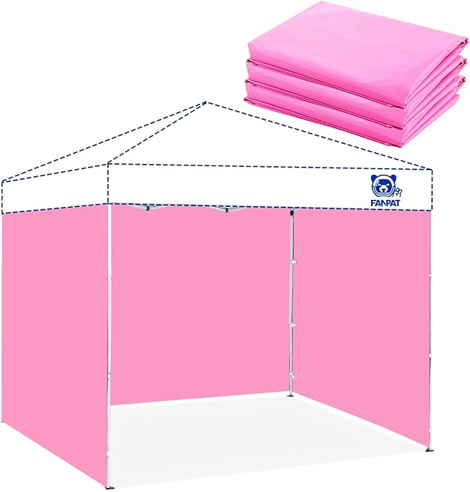 3PCS Canopy Sidewalls for 10x10 Pop Up Canopy Tent Waterproof, 99% UV Protection, 3 Piece Sidewalls, (Sidewall Only, Canopy Tent NOT Included)