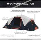 CORE Blackout 6 Person & 9 Person Dome Tent | Best Car Camping Outdoor Family Camp Tent | Included Storage Pockets for Camping Accessories | Portable Tent for Camping with Carry Bag