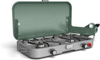 Coleman Cascade 3-in-1 Outdoor Camp Stove, Portable Cooktop with Included Cast-Iron Grill & Griddle Accessories, 24,000 BTUs of Power for Camping, Tailgating, Grilling
