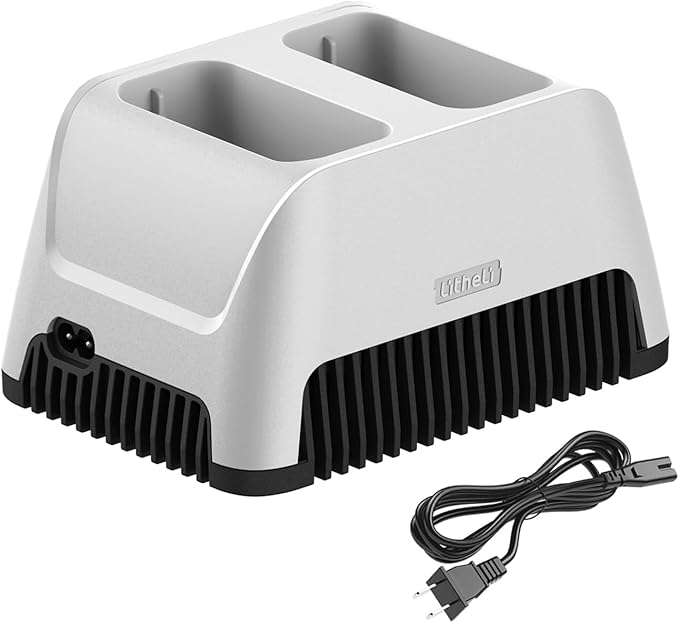 LiTHELi FrozenPack 12V Car Refrigerator, 20L/21QT Portable Electric Cooler, -4~68℉ Travel Fridge Freezer for Camping, Road Trips, RV, Boat & Beach, 2x4.0Ah Batteries and Duat Port Charger