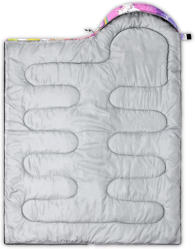 QOOMO Camping Sleeping Bags,3 Season Warm & Cool Weather,Lightweight,Waterproof Sleeping Bags for Adults & Kids Traveling,and Outdoors