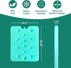 GURIN Reusable Ice Packs for Lunch Box/Coolers, Bag, or Backpack Coolers - Cold Up to 8-12 Hours Long Lasting for Camping Picnic, Outdoor Activities, Food Delivery