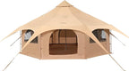 VEVOR Canvas Tent Bell, Yurt 4 Seasons for Camping with Stove Jack, Breathable Holds up to 4 People, Family Camping Outdoor Hunting Party