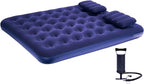 DIMAR GARDEN Queen Size Camping Air Mattress Inflatable Bed with Pillow,Include Hand Pump