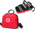 Portable First Aid Kit Empty, Emergency Rescue Bag for Car, Camping, Travel, Hiking, Sport, Home Essential Box, Waterproof(Red)