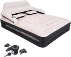 RAPTAVIS Queen Size Air Mattress Inflatable Bed with Pump and Headboard, Blow Up Mattress