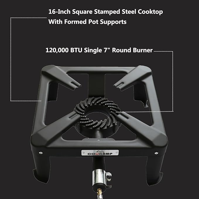 Propane Burner for Outdoor Cooking (Single Burner-Standard)
