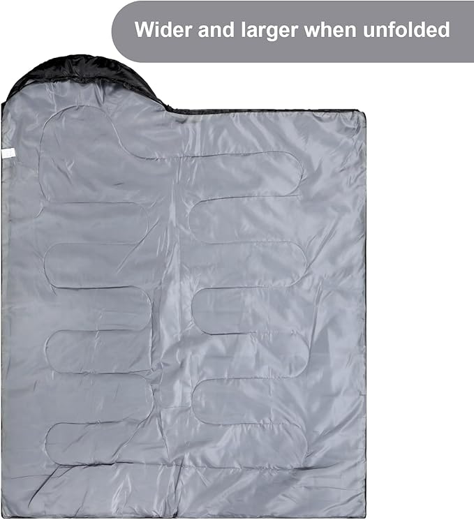 Tudomro Camping Sleeping Bag for Adults Lightweight Packable Waterproof Camping Gear Equipment to Keep Warm for Outdoor Backpacking Hiking Travel