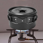 Camping cookware Camping Cookware Made of Hard Alumina Portable Folding Outdoor Cooking Set Hiking Picnic Tableware Tools Travel Equipment for Outdoor Camping and Picnic Ect