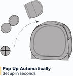 EighteenTek® Pod All Weather Sports Tent with Attached Floor, Instant Outdoor Bubble Tent, Rainproof Camping Sun Shelter for Sports Events Camping Fishing Cheering 1-4 Person