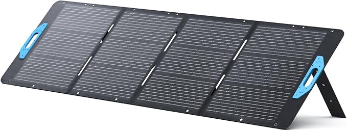 Anker SOLIX PS200 Solar Panel with Adjustable Kickstand, 200W Foldable Portable Solar Charger, IP67 Waterproof, 23% Higher Energy Conversion Efficiency, for Camping, RVs, and Blackouts