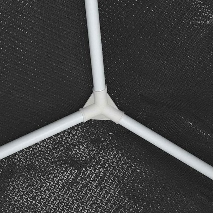 Large Party Tent Anthracite Polyethylene Steel 13.1 x 19.7 ft for Outdoor Gatherings, Durable Water-Resistant Pavilion with Simple Assembly for Weddings Festivals BBQs