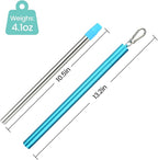 Sursip Water Filter Straw Reusable Stainless Steel Portable Outdoor Emergency Survival Gear for Camping & Hiking Travel Personal Water Purifier Filter Straw(1 Pack)