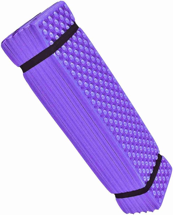 Drfeify Mattress Foam Camping Mat for Outdoor Sports Egg Cell Shape Sleeping Pad for Camping Material (Purple)