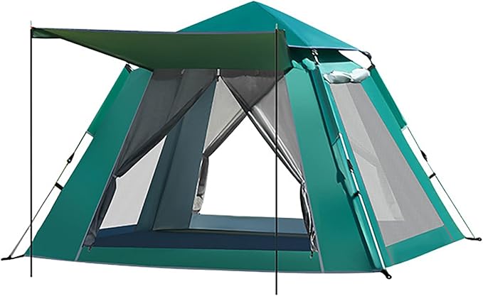 Outdoor Family Tent Weatherproof, Foldable Portable Camping Tent with Carry Bag, Pop Up Waterproof Ventilated Backpacking Tents for Camping, Parks, Picnicking, Traveling