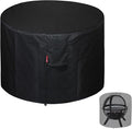 SheeChung Fire Pit Cover 36"x34" for Ikuby Fire Pit Sphere,Waterproof Heavy Duty 600D Round Fire Pit Cover for Outdoor Large Globe/Ball Firepit,Fits Propane Gas Fire Pit