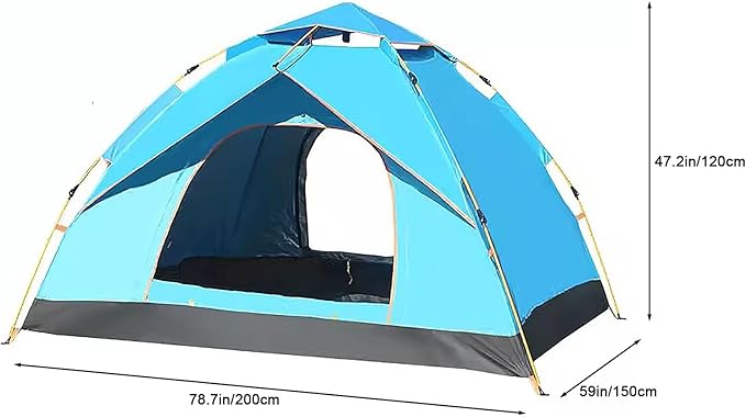 Tents for Camping, Pop up Tent, 2/3/4 Person Camping Tent, Spacious, Lightweight Portable Backpacking Tent for Outdoor Camping, Hiking