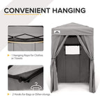 EAGLE PEAK Flex Ultra Compact 4x4 Pop-up Canopy Tent with Vented Top, Sun Shelter, Fast Set Up Changing Room, Portable Privacy Canopy for Camping, Photoshoots, and More (Gray)