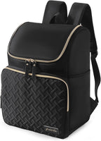 Cooler Backpack Insulated Leak Proof 33 Cans, Waterproof Hiking Backpack Cooler Soft Cooler Bag Lunch Backpack for Picnic Camping, Black