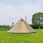 DANCHEL OUTDOOR Backpacking Hot Tent with Stove Jack, 4 Season Lightweight Tipi Tent for 2/4/6 Person Winter Camping Hunting, 10.5FT-16.4FT