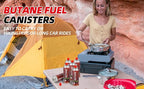 Butane Stove, Portable Camping Stove with Carry Case & Push-Button Starter, Includes Precise Temperature Control & 7,650 BTUs of Power for Camping, Tailgating, & More