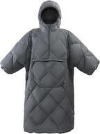 ATEPA Wearable Sleeping Bag, Recycled Warm Winter Camping Blanket Wearable Poncho for Outdoor, Stadium Sports Women Men