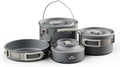 Naturehike Camping Cookware Set Mess Kit for Backpacking Gear, Camp Cooking Set, Camping Pots and Pans Set for Outdoor Backpacking Camping Hiking Picnic
