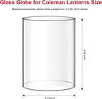 Lantern Glass Replacement for Coleman Lanterns Glass Globe Compatible with Coleman Propane Lantern glass,for Coleman 288 Lantern Globe for Coleman Lantern Globe Replacement for Coleman Lantern Parts