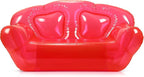 Kigley Inflatable Chair Blow Up Couches Transparent Inflatable Sofa Seat Yard Patio Portable Air Couch Furniture for Outdoor Indoor Camping Beach Room (Double Seat,Red)