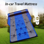 Self-Inflating Car Air Mattress for Subaru Outback 2010-2025 SUV 5-Seater, 5cm Thick Portable Foldable Double/Single Bed for Camping Travel,Polyester Fabric BlackGray
