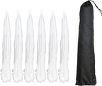 Simply Genius Pop-Up Mesh Food Covers for Outdoors - 6 Pack Extra Large 39" x 24", White, Collapsible & Reusable - Buffet Food Covers & Bug-Net Tent for Picnic, Party & Camping