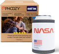 PHOOZY Insulated Can Cooler for 12oz Cans with NASA-Inspired Technology - Patented Koozie That Keeps Drinks Cold 10x Longer - Lightweight Beer Koozie for Outdoor Adventures - Space White