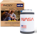 PHOOZY Insulated Can Cooler for 12oz Cans with NASA-Inspired Technology - Patented Koozie That Keeps Drinks Cold 10x Longer - Lightweight Beer Koozie for Outdoor Adventures - Space White