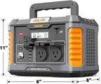 BALDR 1000W Power Station, 808Wh, 18.5 lbs Portable Lightweight Solar Generator with AC Outlet, Multiple Ports for Camping, Home Backup.