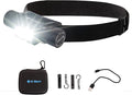 K-Bern Rechargeable Headlamp. 1850 Lumen, Ultra Bright Head Lights for Forehead. Waterproof, Lightweight Aluminum, 2600mAh Battery, Perfect for Dog Walking, Camping, Hiking & Hard Hats