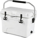 Goplus Hard Cooler, Insulated Ice Chest w/Portable Handles, Cup Holders, Ruler, Bottle Opener, 6 Day Ice Retention for Drink, Beverage, Camping, Fishing, Beach