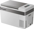 BougeRV 12 Volt Refrigerator With Cover 12V Car Fridge 30 Quart Portable Freezer Compressor Cooler Compressor Freezer, 12/24V DC 110~240V AC, -8℉~50℉ for Truck RV SUV