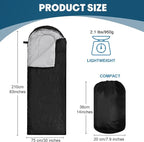 VitalCozy 24 Pcs Sleeping Bags for Adults Bulk Lightweight Waterproof Backpacking Camping Sleeping Bag with Compression Sack, Portable Compact for Winter Hiking Outdoor Camping Essential
