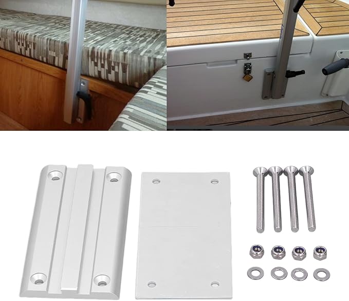 Removable Table Leg Bracket for RV Motorhome Yachts Travel Camping, Aluminum Alloy Rotatable Surpport, Table Pedestal Stand Base RV Accessories, Easy to Assemble