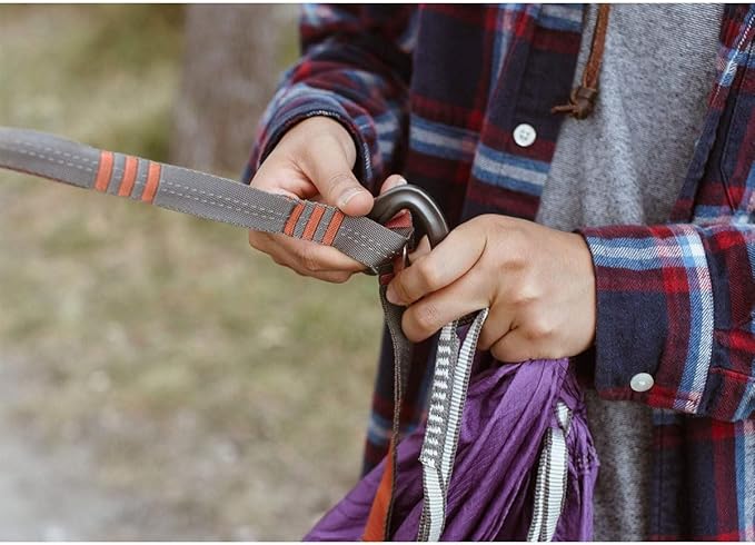 KAMMOK: Python 15' Tree Friendly Hammock Straps | Woven, No-Stretch, Knotless, Durable Holds up to 500lbs, (Lightweight for Hiking, Camping, Backpacking), Set of 2 w/Stuff Sack