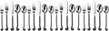 Treble Clef Flatware Set, Service for Persion (4 set)