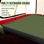 SKYEMAC Self-Inflating Memory Foam Sleeping Pad with Built-in Pump - R-Value 13, Full Size (78" L x 55" W x 4" TH) - Thick Camping Mattress for Car Camping, and Family Use - Comfortable & Durable