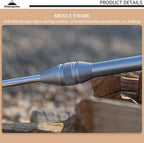 Campingmoon Stainless Steel Camping Blow Fire Tube by Mouth Telescopic Campfire Tool Camping Accessories