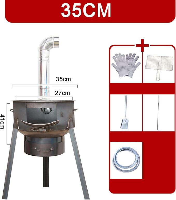 Upper Exhaust Carbon Oven Barbecue Commercial Carbon Stove Household Charcoal Roast Meat Grill Pan