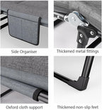 Adult Camping Bed,6-Speed Adjustable Portable Sleeping Bed with Headrest Free Installation,Suitable for Outdoor Camping and Indoor Lunch Breaks (70.9x26in)