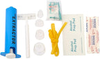 Snake Bite Kit, Bee Sting Kit, Emergency First Aid Supplies, Venom Extractor Suction Pump, Bite and Sting First Aid for Hiking, Backpacking and Camping. Includes Bonus CPR face Shield (Blue)