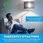 15 Pack HOLDWILL Rechargeable Emergency LED Bulb, Multi-Function Battery Backup Emergency Light for Power Outage Camping Outdoor Activity 9W 900LM 60W Equivalent White Daylight 6000K with E26/E27 Base